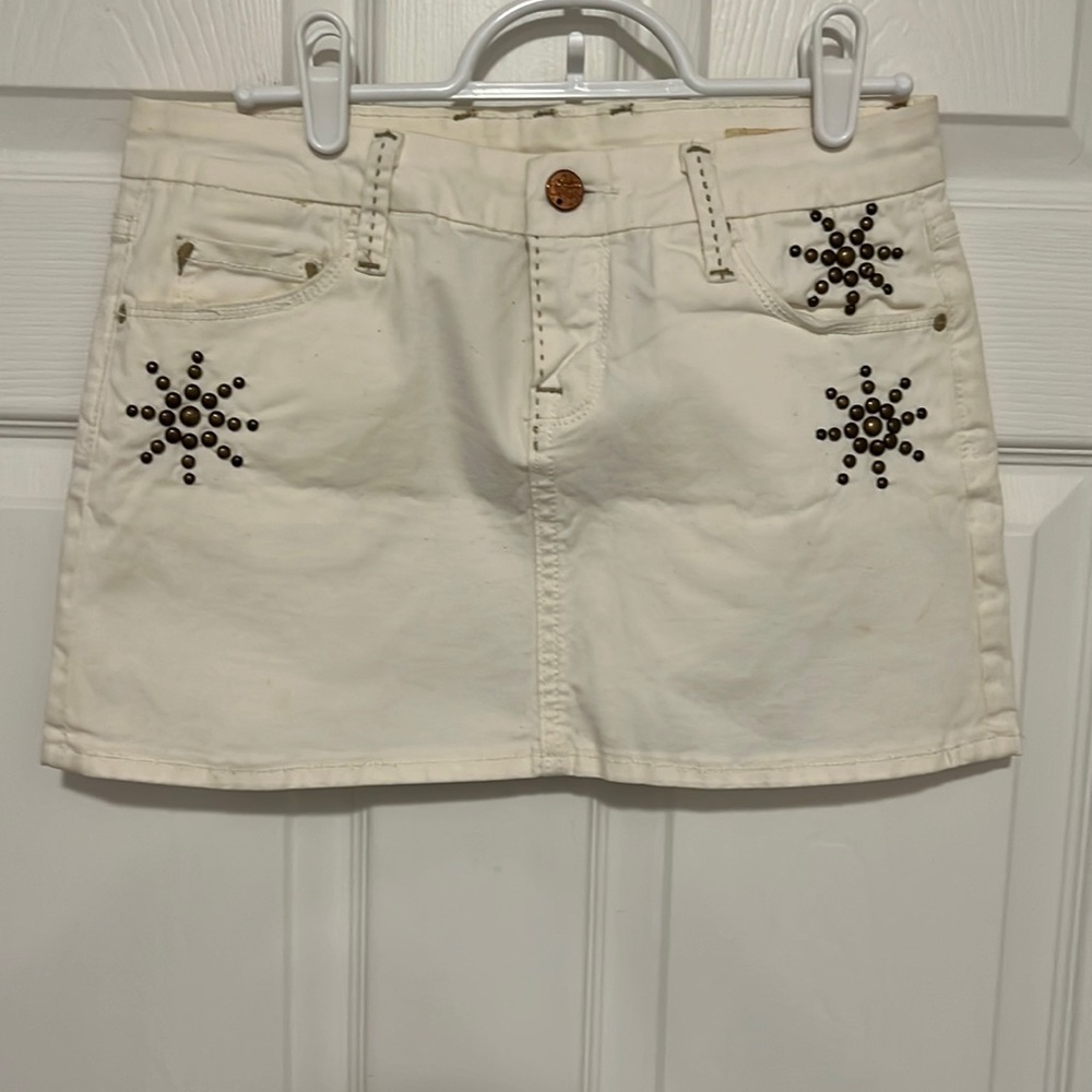 Vigoss Studio off white mini skirt Sz 26